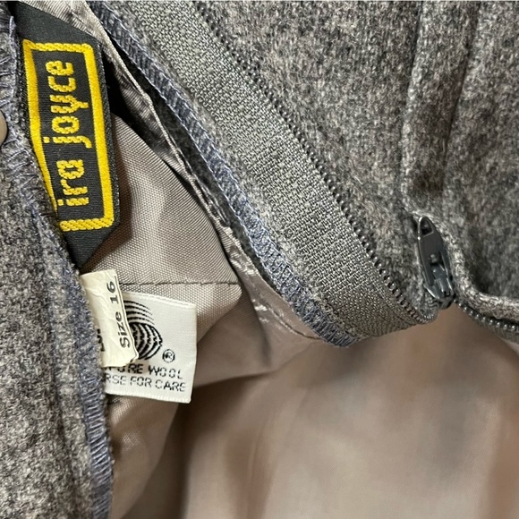 Vintage Ira Joyce Pure 100% Wool Made in USA Midi  Pencil Skirt | Size 16 - Picture 5 of 11